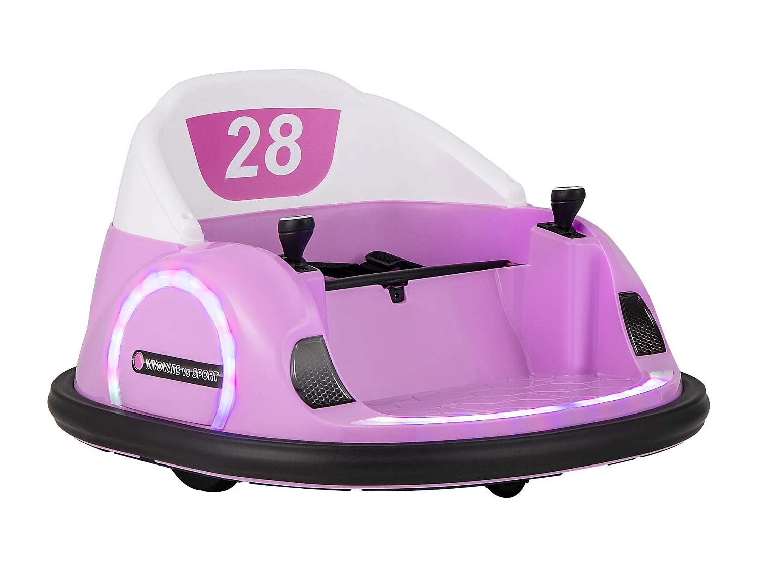 Autoscontro per bambini autoscontro elettrico con luci LED lampeggianti rosa