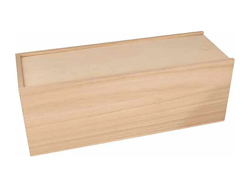 Boîte de rangement avec couvercle neutre - 33 x 12 x 12 cm