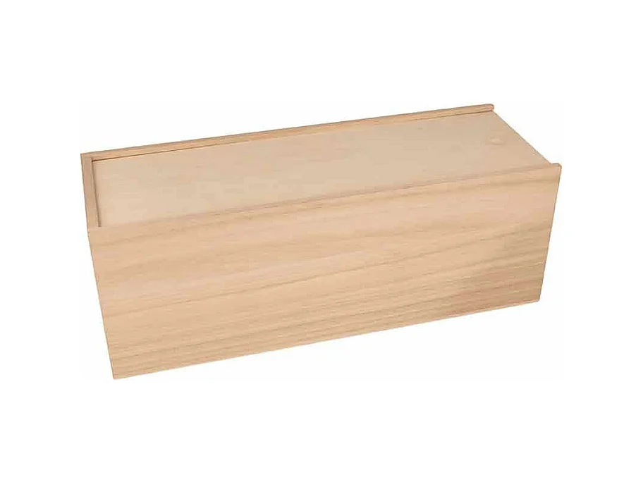 Boîte de rangement avec couvercle neutre - 33 x 12 x 12 cm