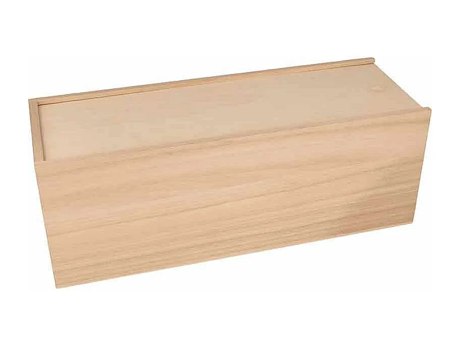 Boîte de rangement avec couvercle neutre - 33 x 12 x 12 cm