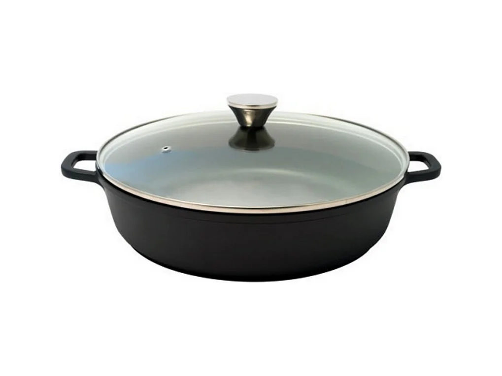 Baumalu Cocotte en fonte 36cm 6.5l noir - 384941