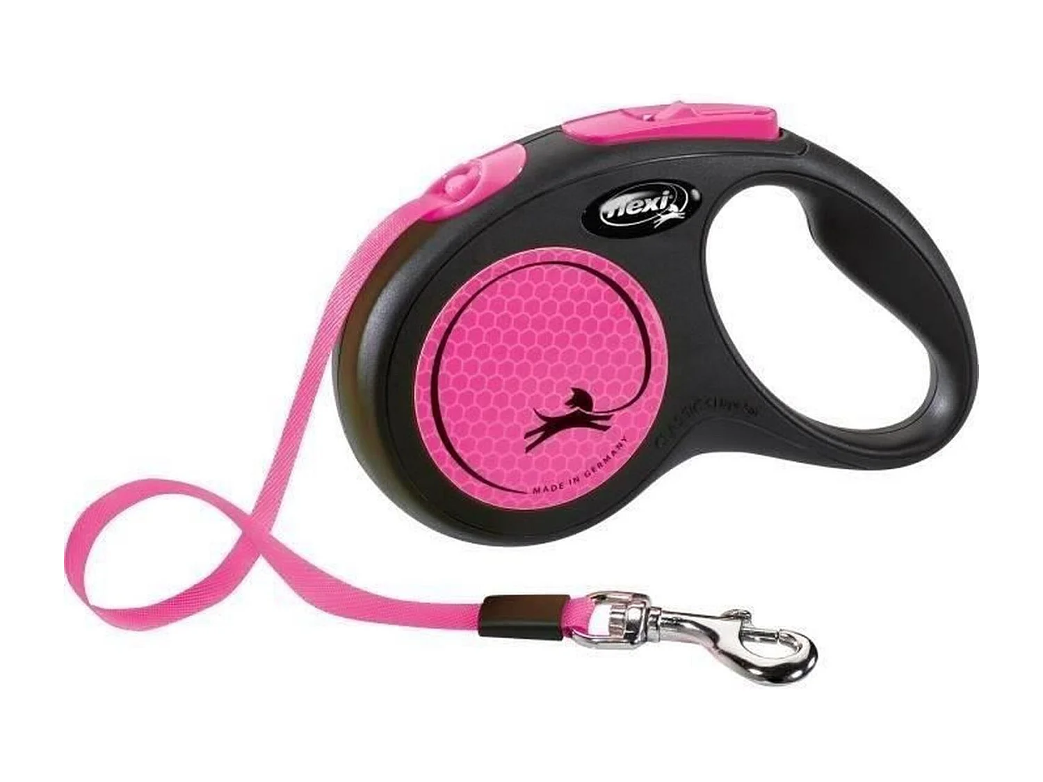 Riemenleine – Größe S – 5 m – Neonrosa