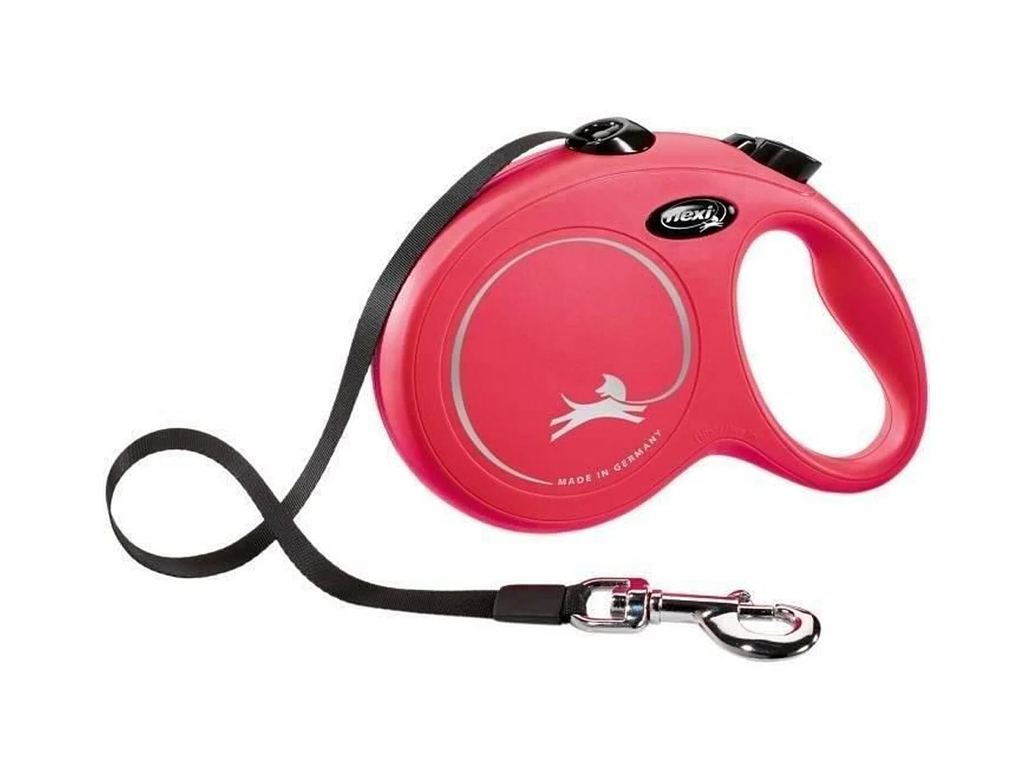 Laisse sangle - Taille L - 5 m - Rouge