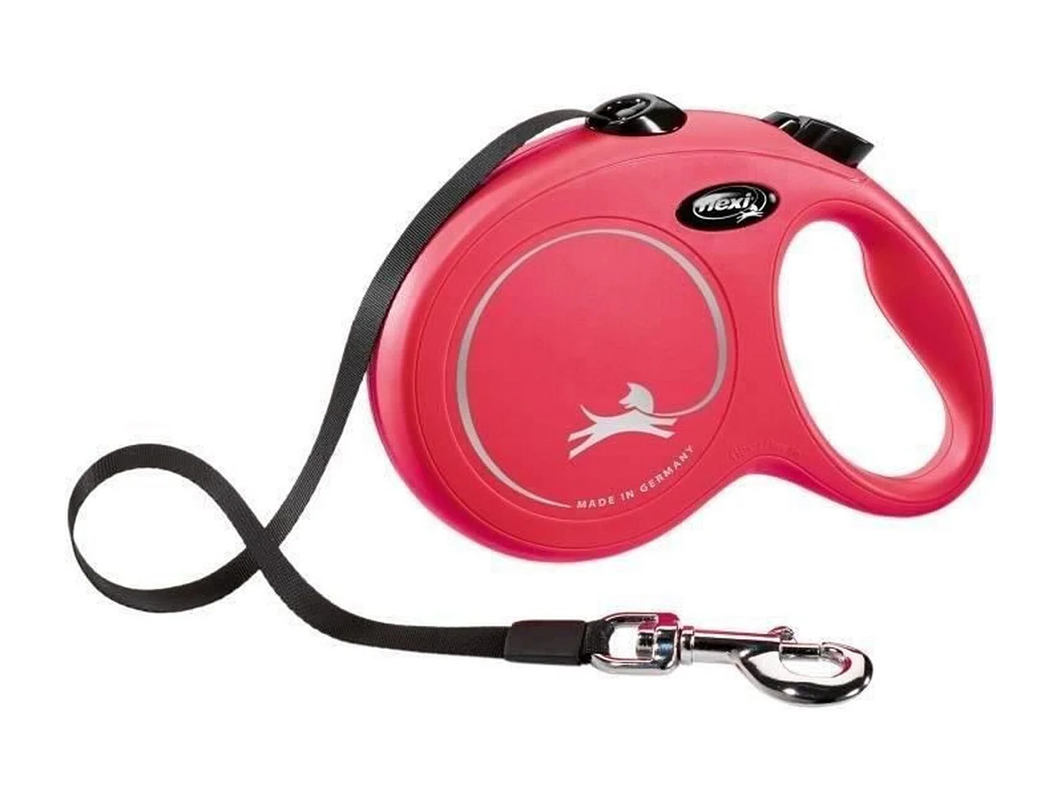 Laisse sangle - Taille L - 5 m - Rouge