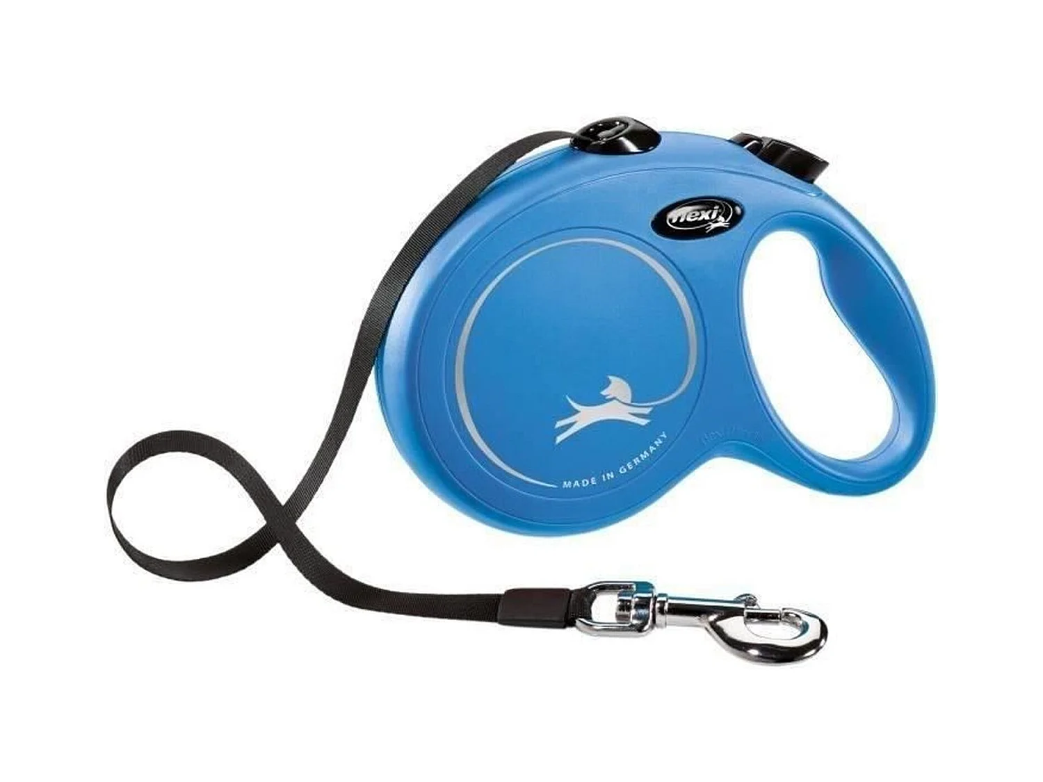 Laisse sangle - Taille L - 5 m - Bleu