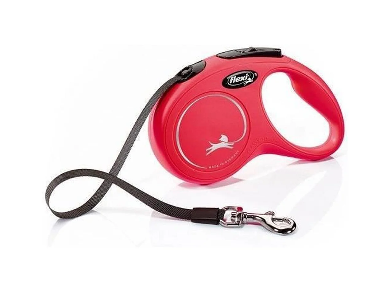 Laisse New Classic S Tape 5 m rouge
