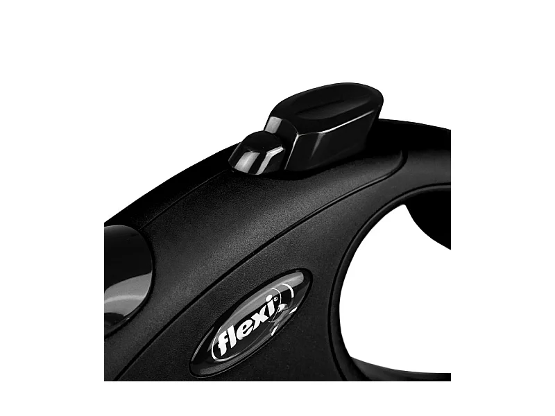 Laisse sangle - Taille L - 5 m - Noir