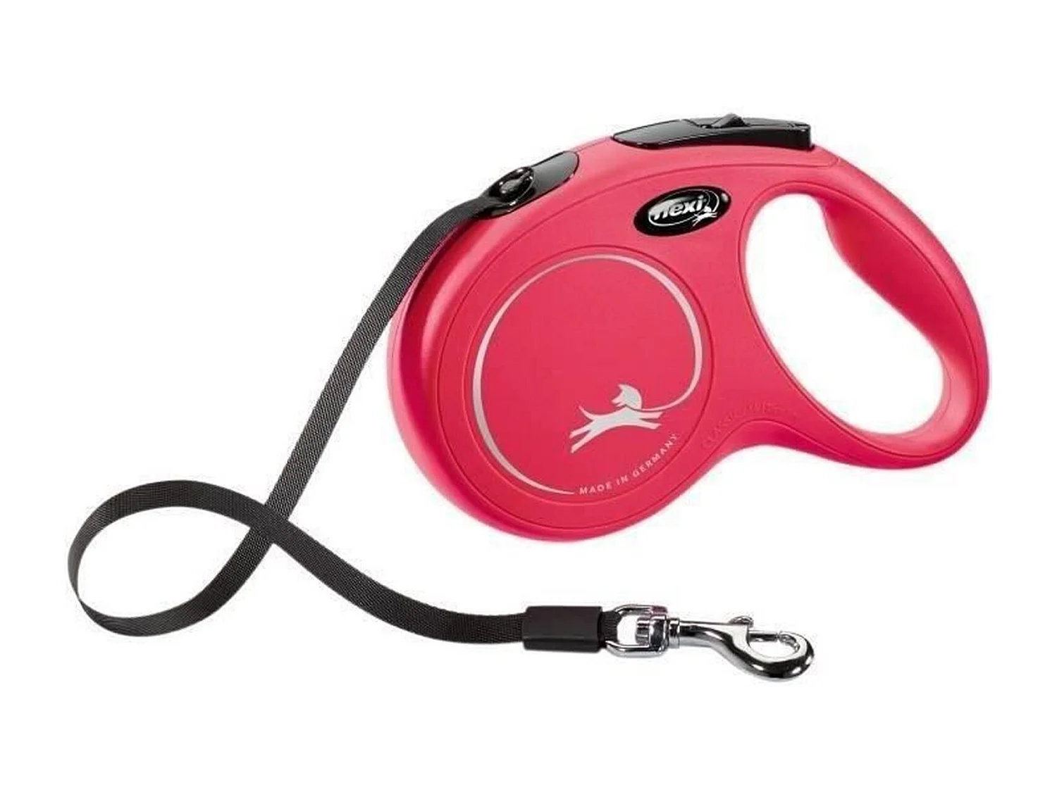 Laisse sangle - Taille M - 5 m - Rouge