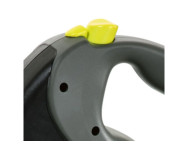 Riemriem - Maat M - 8 m - Zwart en fluorescerend geel