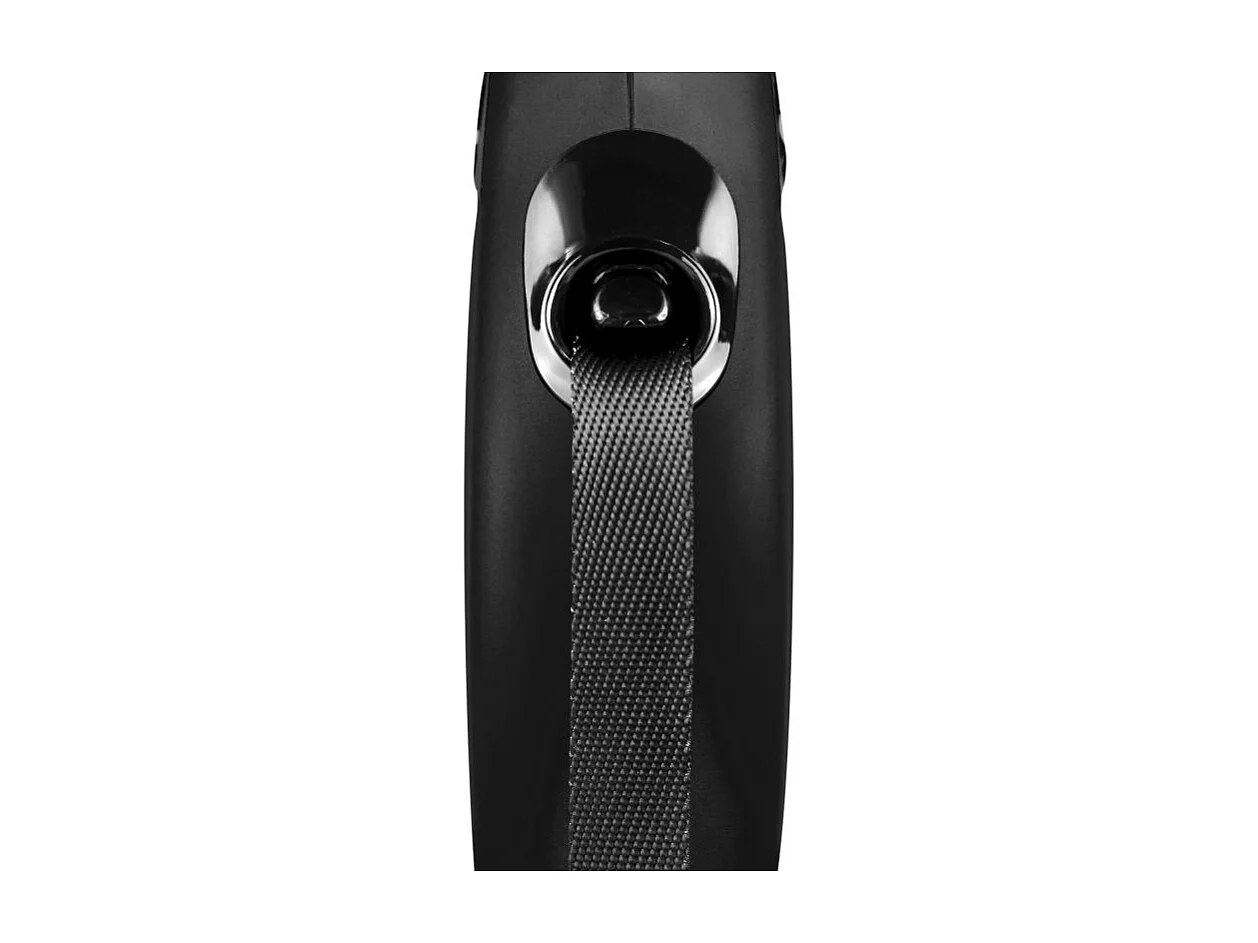 Laisse sangle - Taille M - 5 m - Noir