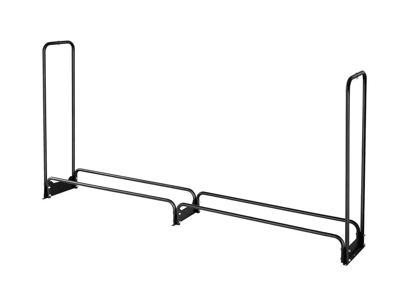 Support à Bois SucceBuy de Chauffage avec Housse Imperméable, Range-bûches Extérieur en Métal, 257 x 36 x 117 cm, Charge Maximale 299,4 kg, pour Terrasse