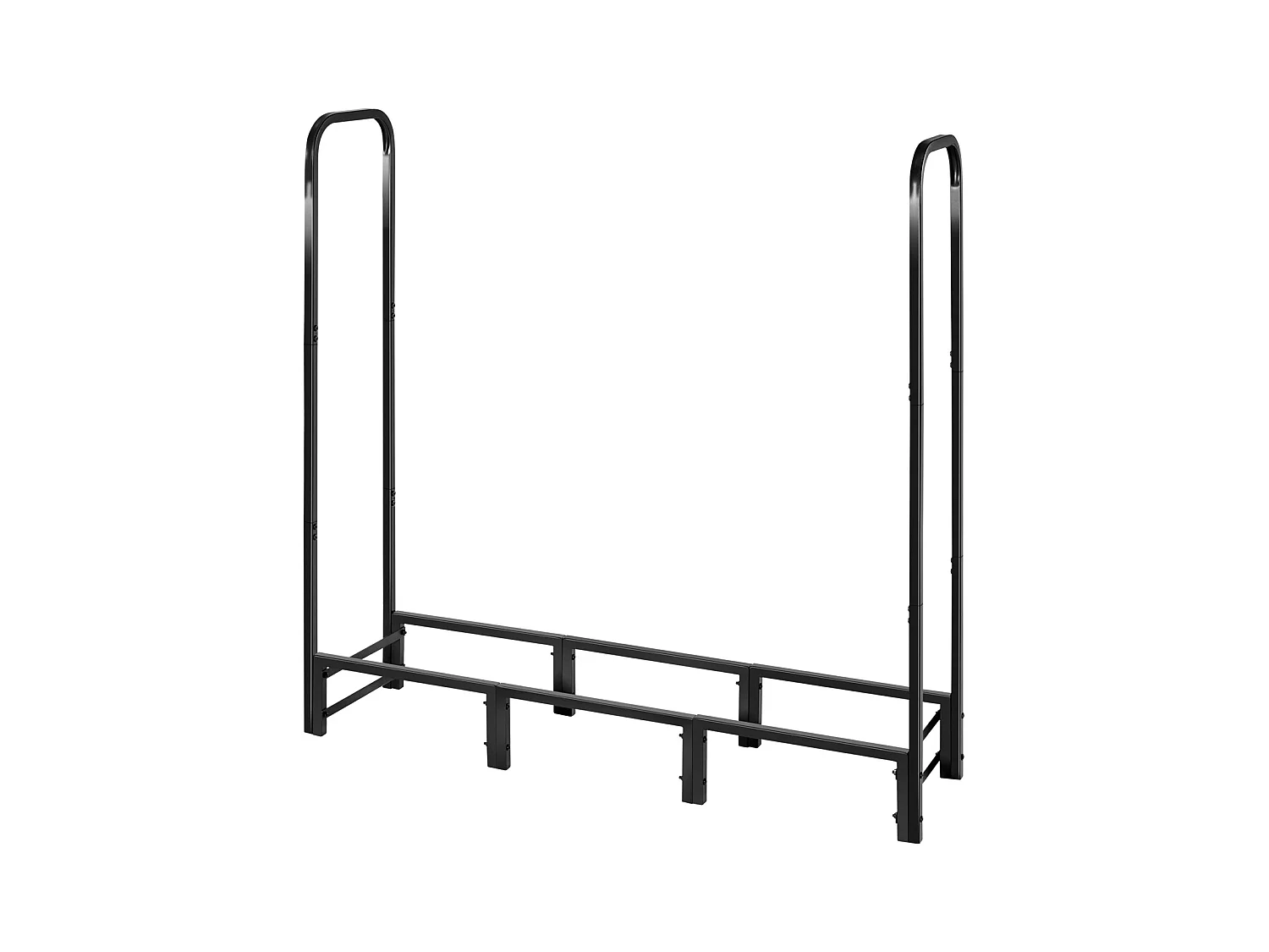 Support à Bois SucceBuy de Chauffage avec Housse Imperméable, Range-bûches Extérieur en Métal, 122 x 32 x 118 cm, Charge Maximale 181,4 kg, pour Terrasse