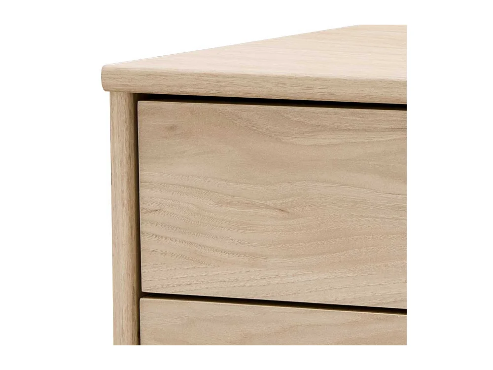 Nachttisch in Eiche Optik und Dunkelgrau LED Beleuchtung