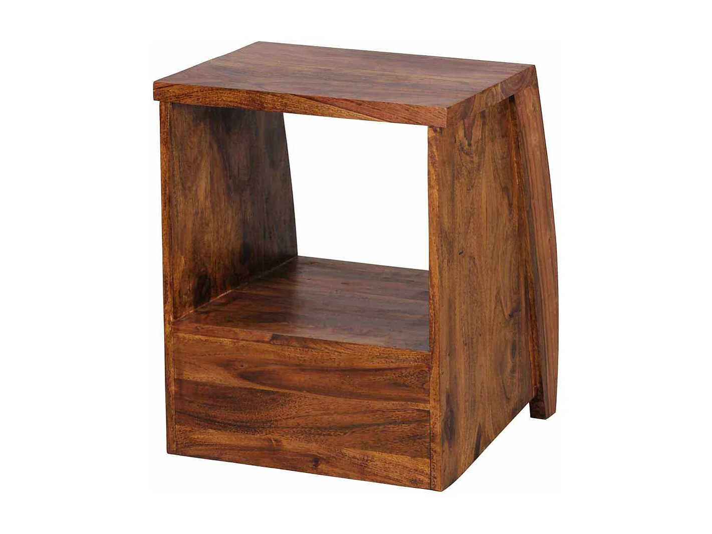 Nachtkonsole aus Sheesham Massivholz 45 cm breit