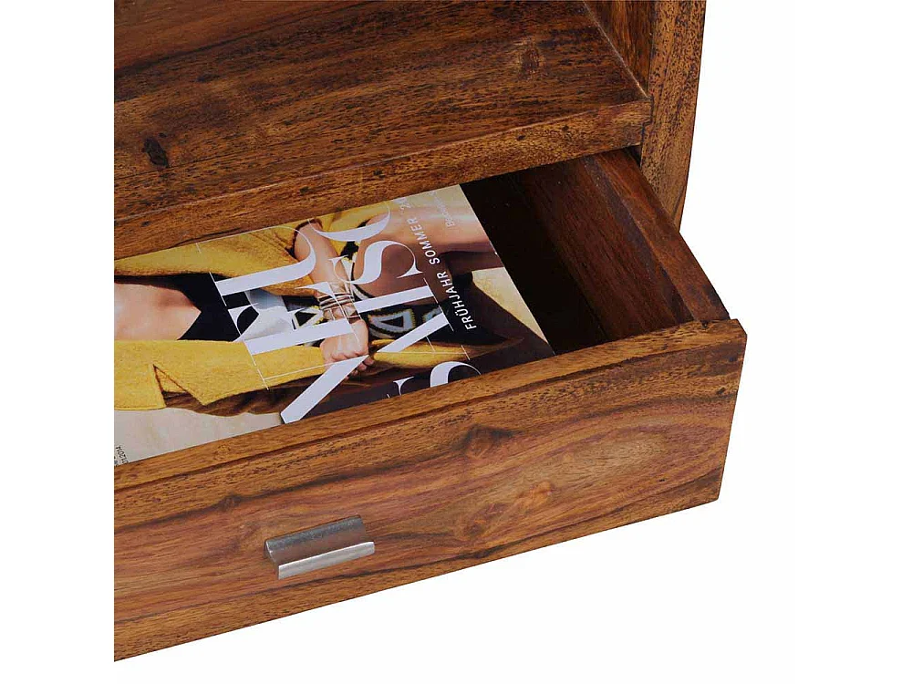 Nachtkonsole aus Sheesham Massivholz 45 cm breit