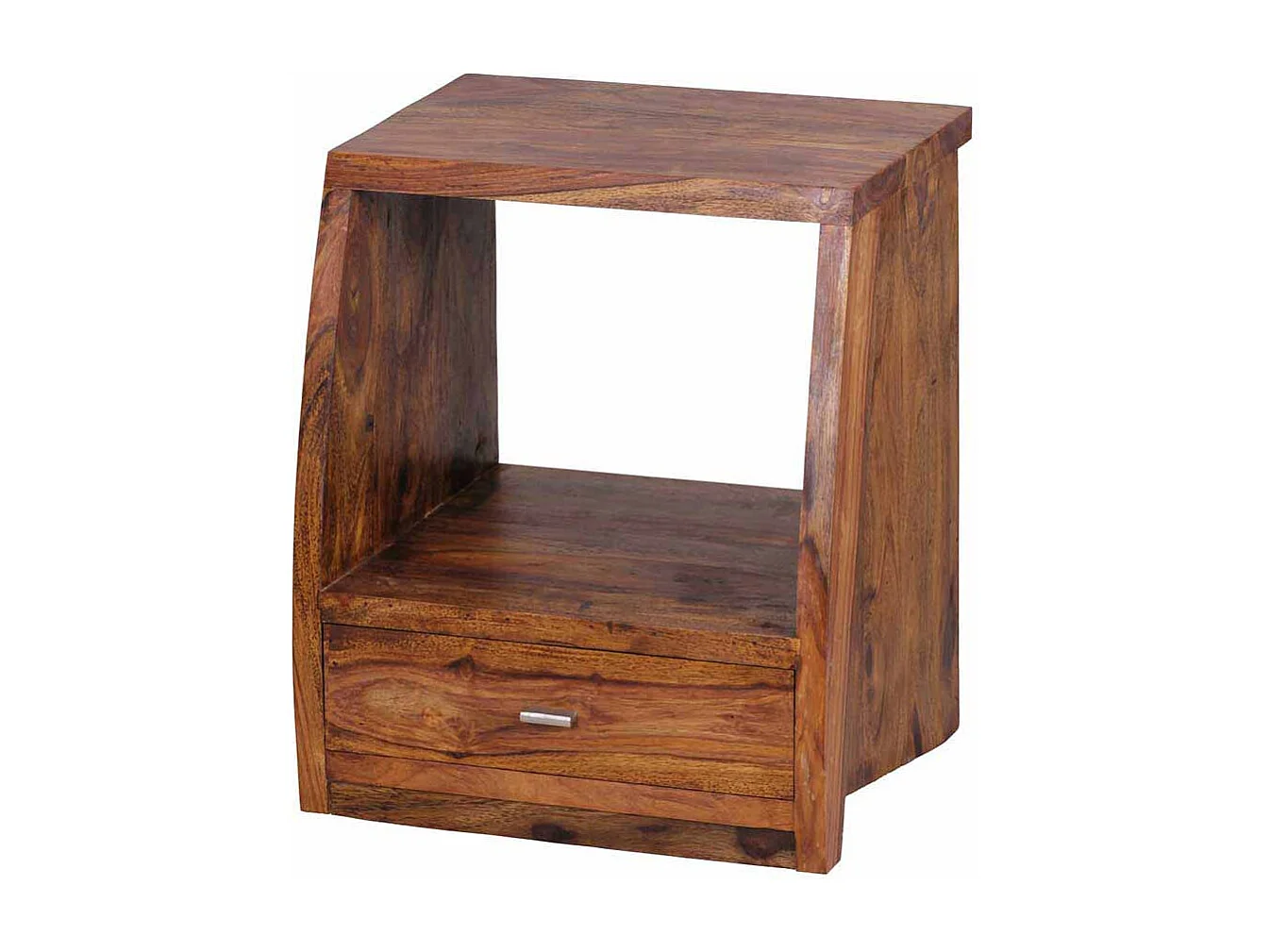 Nachtkonsole aus Sheesham Massivholz 45 cm breit