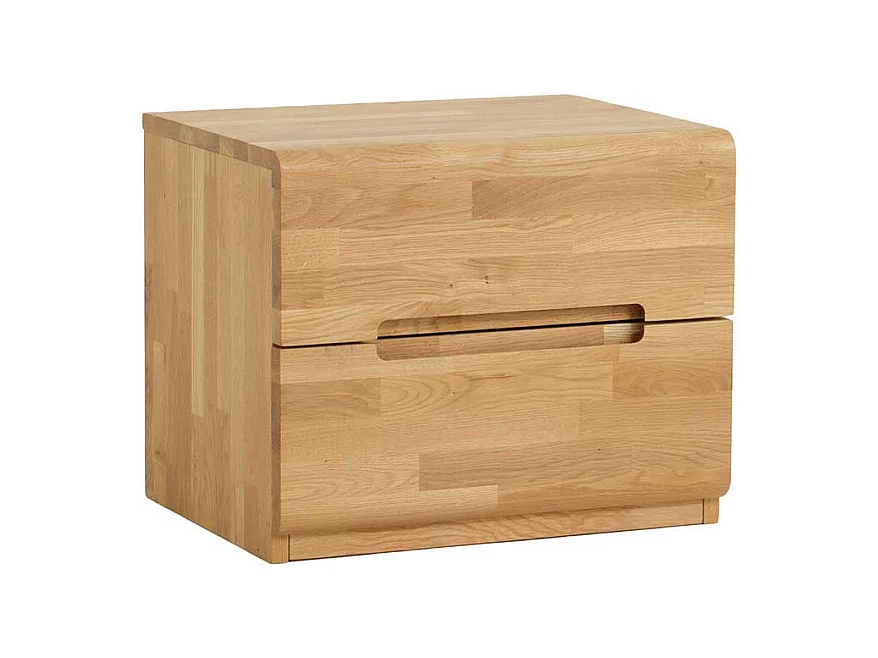 Massiv Nachtkommode aus Wildeiche Honigfarben geölt