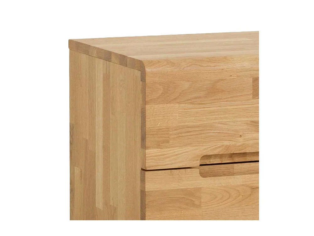 Massiv Nachtkommode aus Wildeiche Honigfarben geölt