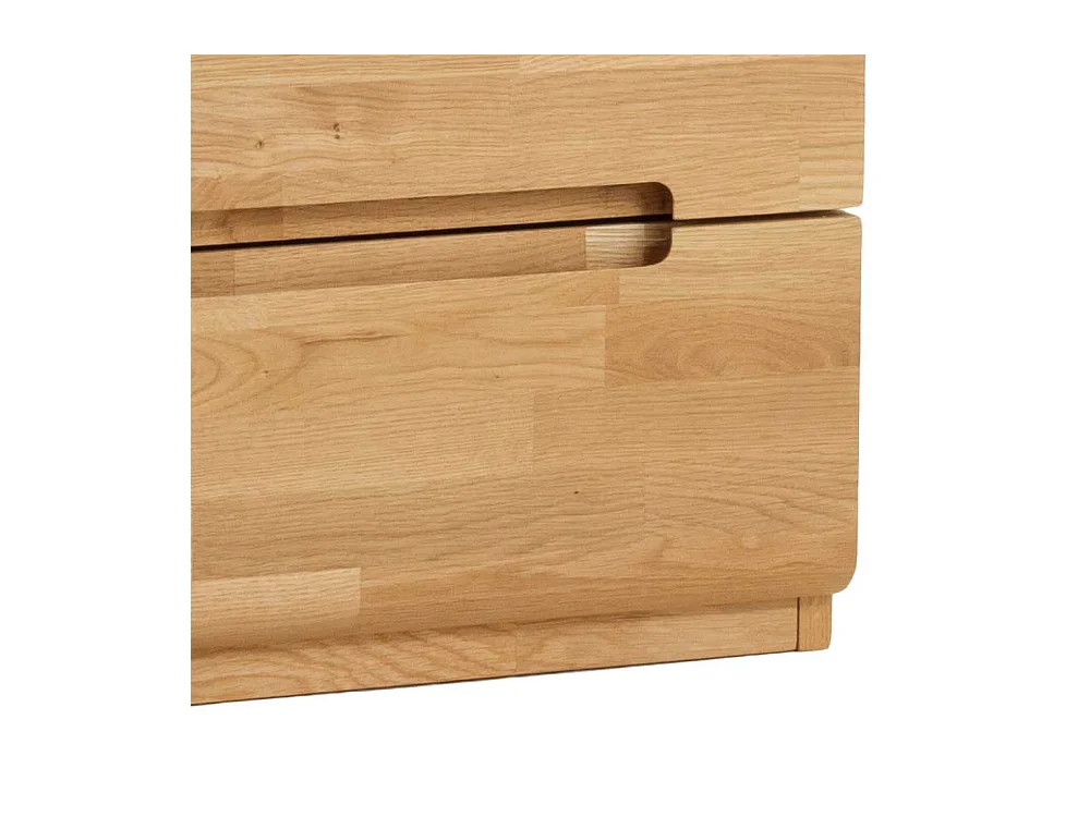 Massiv Nachtkommode aus Wildeiche Honigfarben geölt