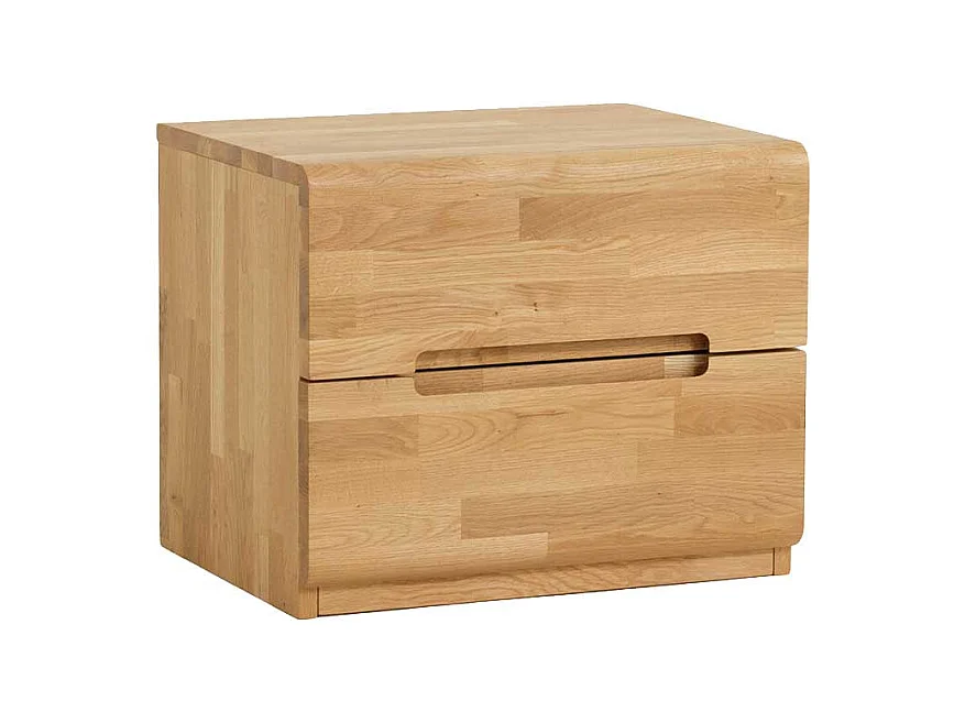 Massiv Nachtkommode aus Wildeiche Honigfarben geölt