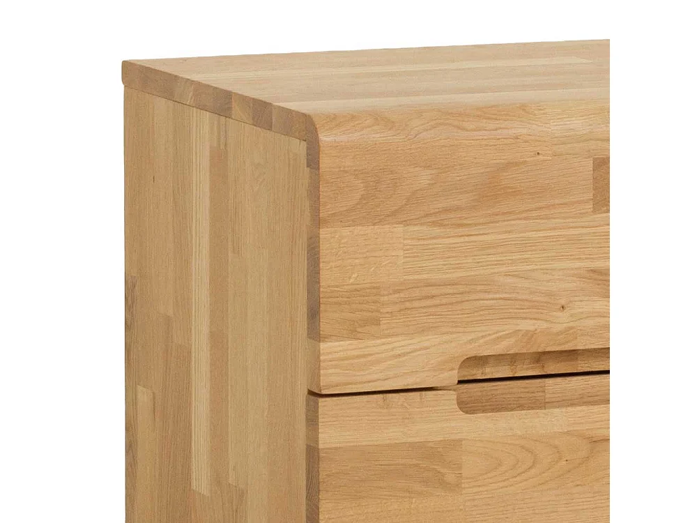 Massiv Nachtkommode aus Wildeiche Honigfarben geölt