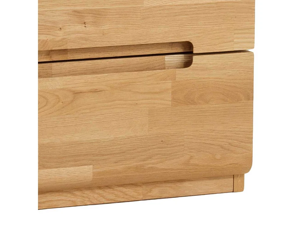 Massiv Nachtkommode aus Wildeiche Honigfarben geölt