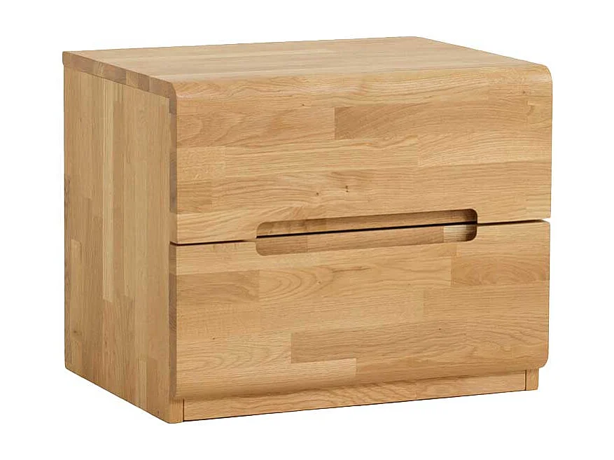 Massiv Nachtkommode aus Wildeiche Honigfarben geölt