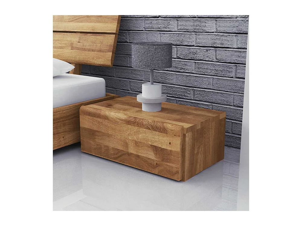 Nachttisch aus Wildeiche massiv ge�lt 50 cm breit