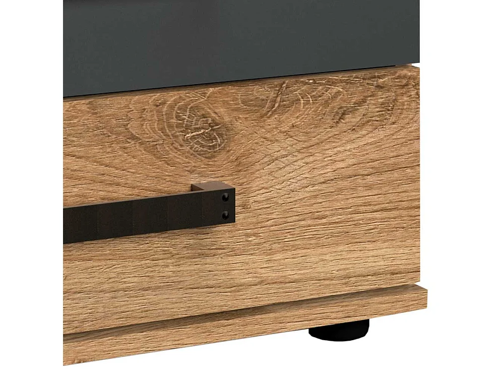 Nachtkästchen im Industry und Loft Stil zwei Schubladen