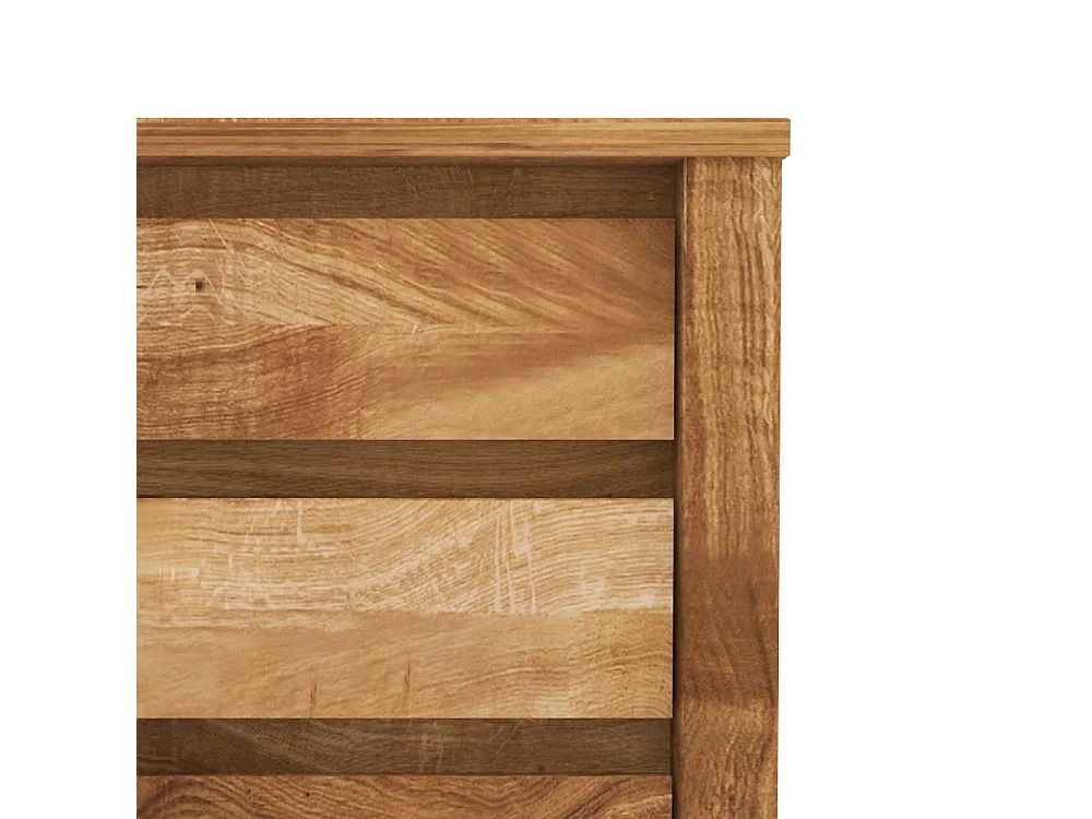 Nachtkommode aus Wildeiche Massivholz 3 Schubladen