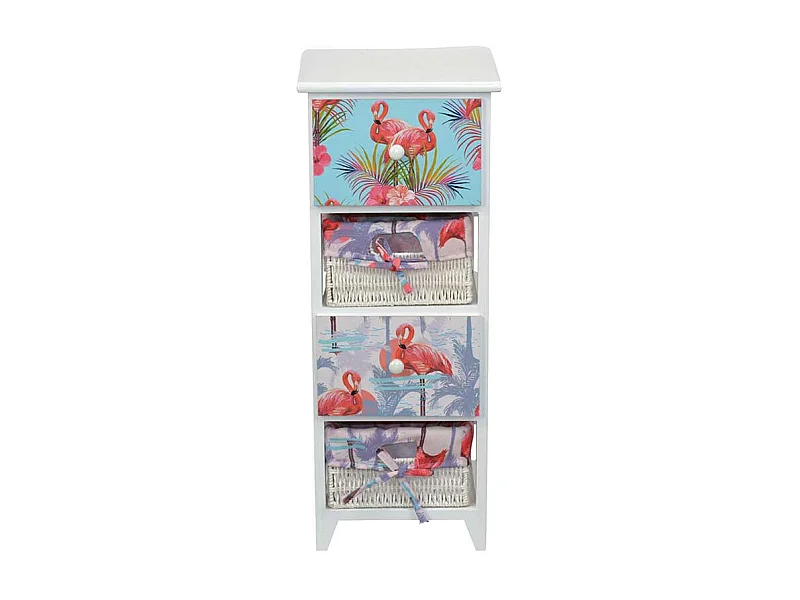 Schlafkommode im Flamingo Design 30 cm breit