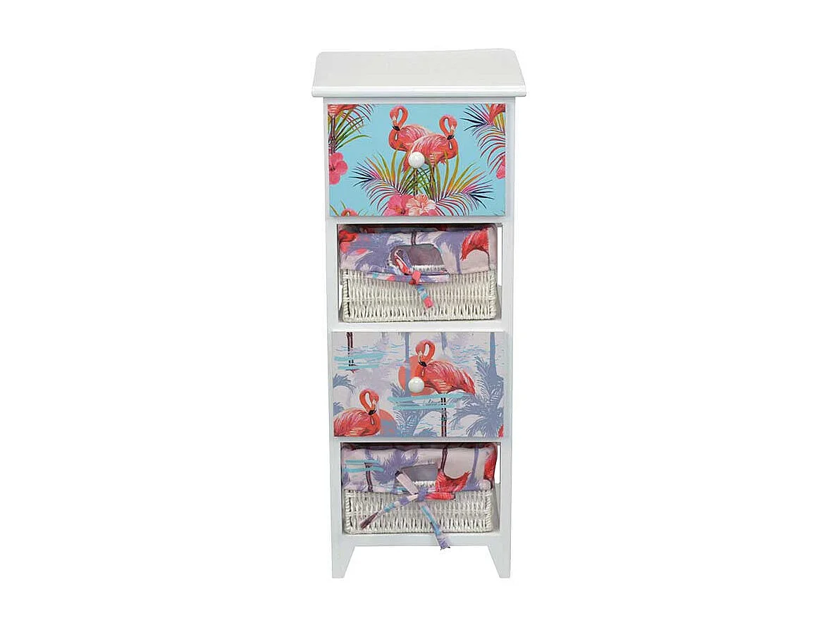 Schlafkommode im Flamingo Design 30 cm breit