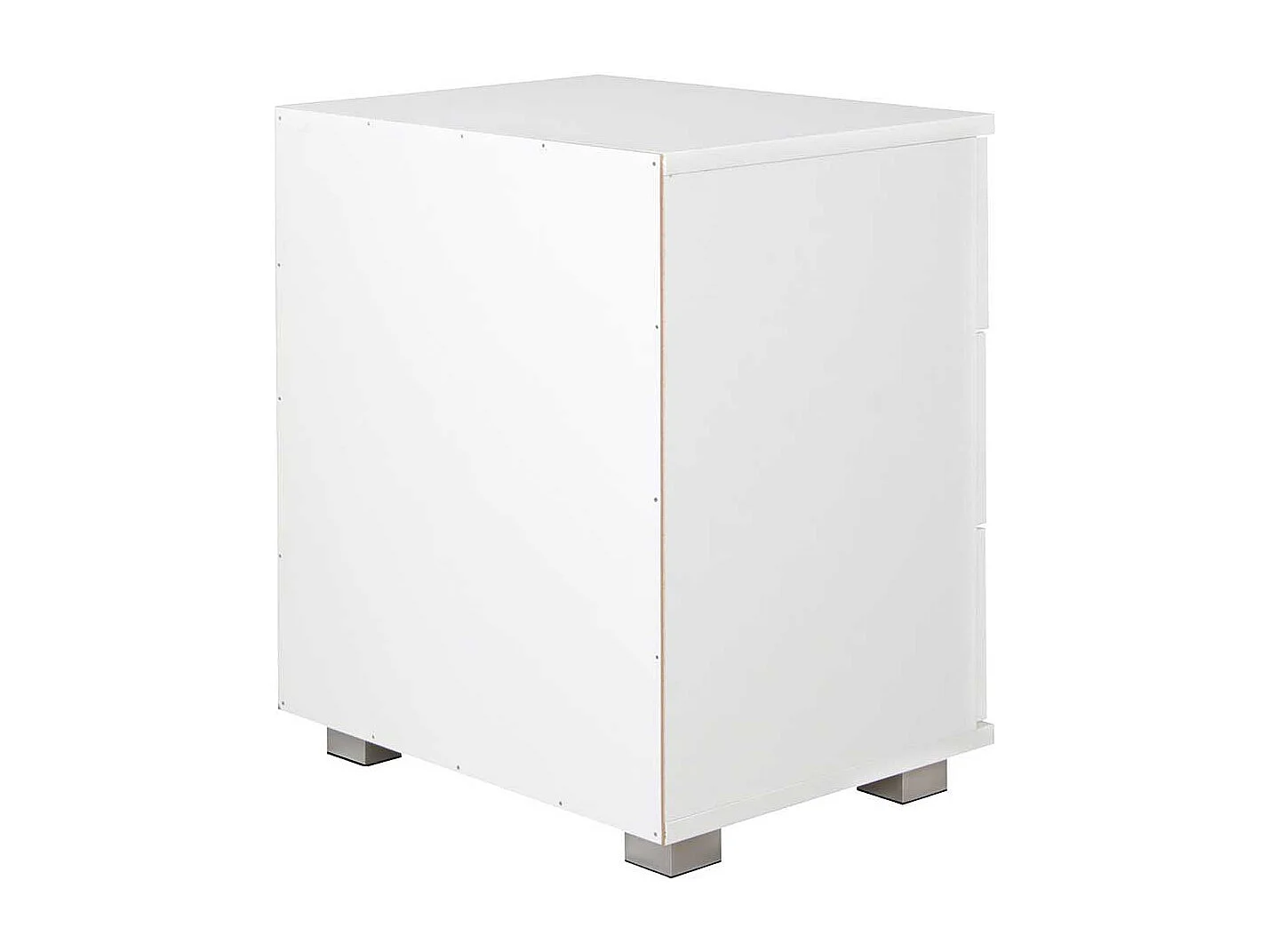 Nachtschrank weiss mit drei Schubladen 54 cm hoch - 45 cm breit