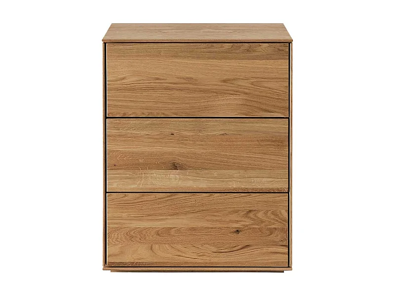 Nachtkommode aus Wildeiche Massivholz Oberfläche geölt
