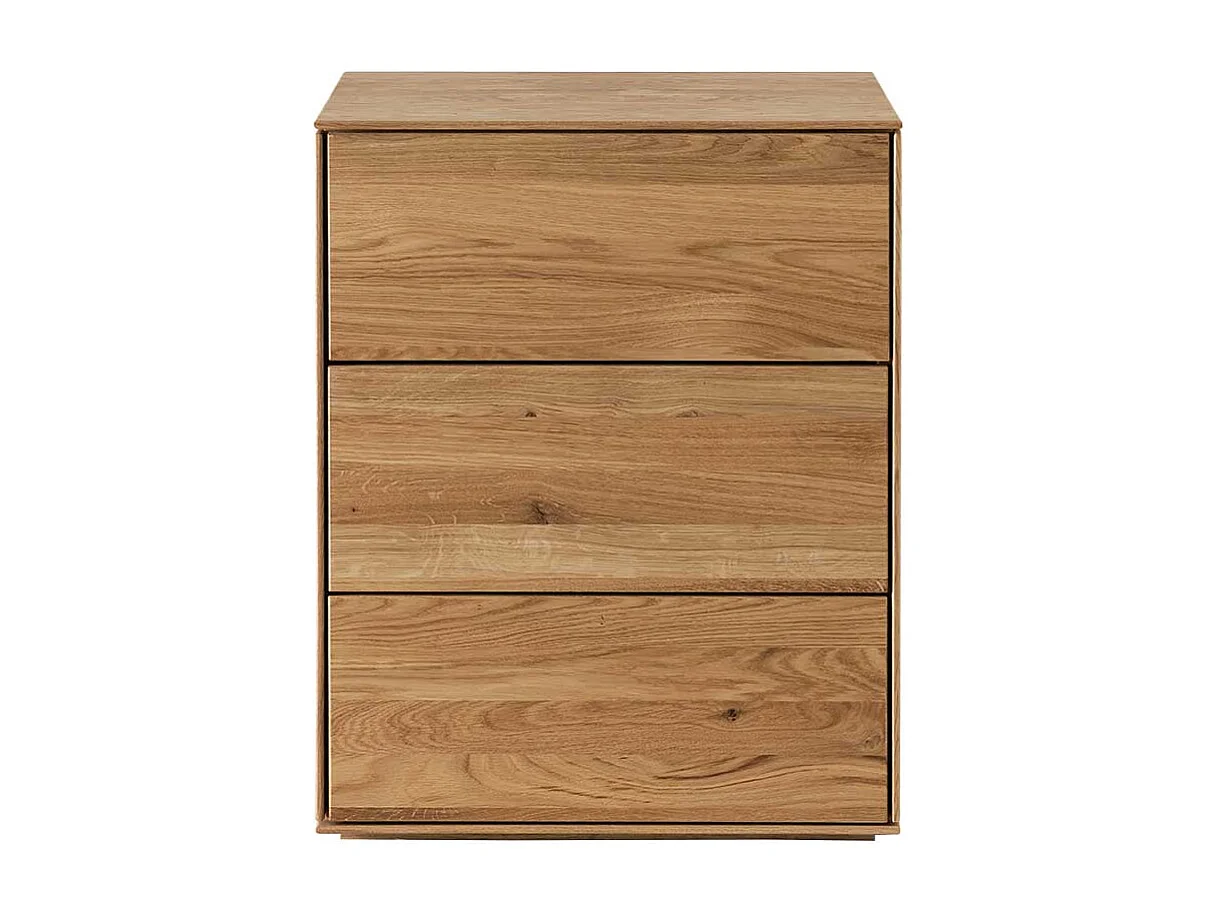 Nachtkommode aus Wildeiche Massivholz Oberfläche geölt