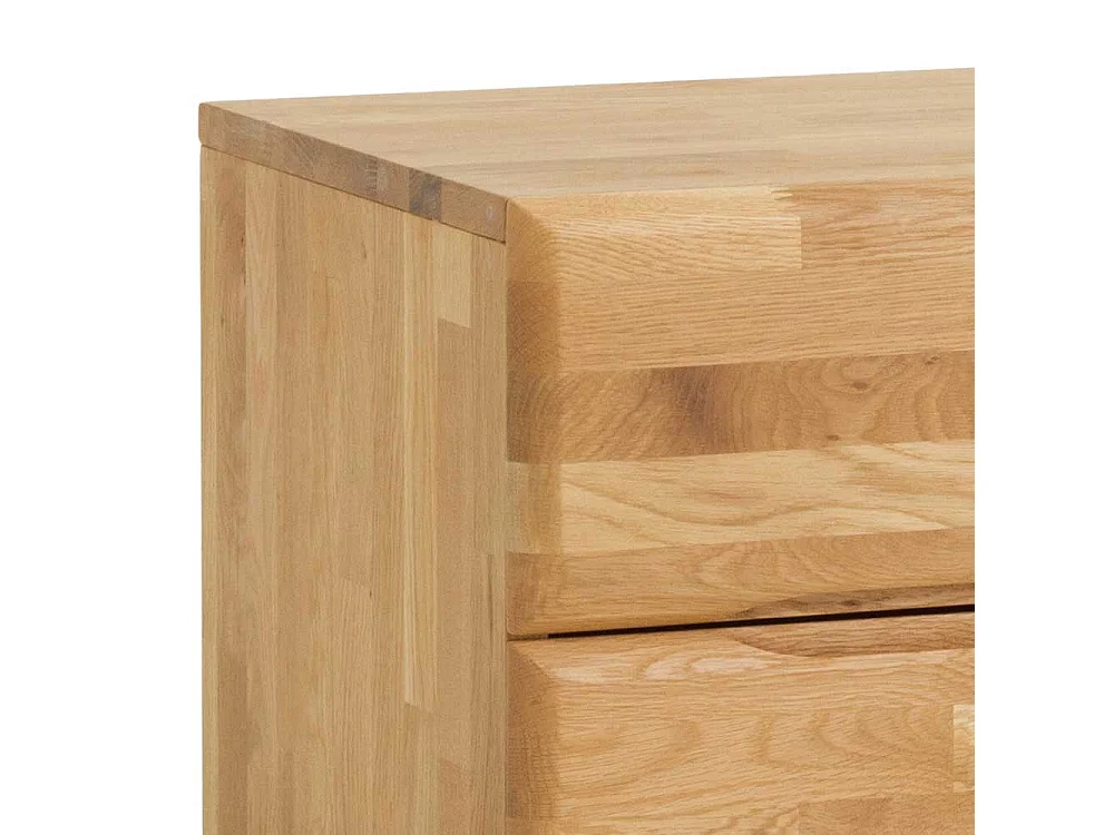 Nachtkonsole aus Wildeiche massiv 2 Schubladen