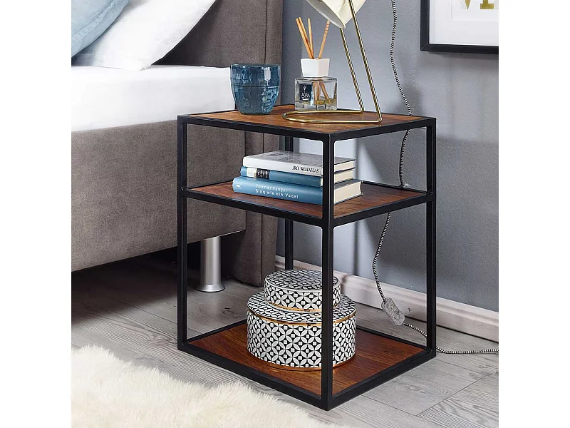 Nachttisch im Industrie und Loft Stil 50 cm hoch - 40 cm breit