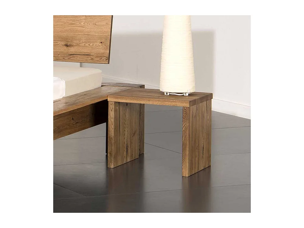 Nachttisch aus Eiche Massivholz 40 cm
