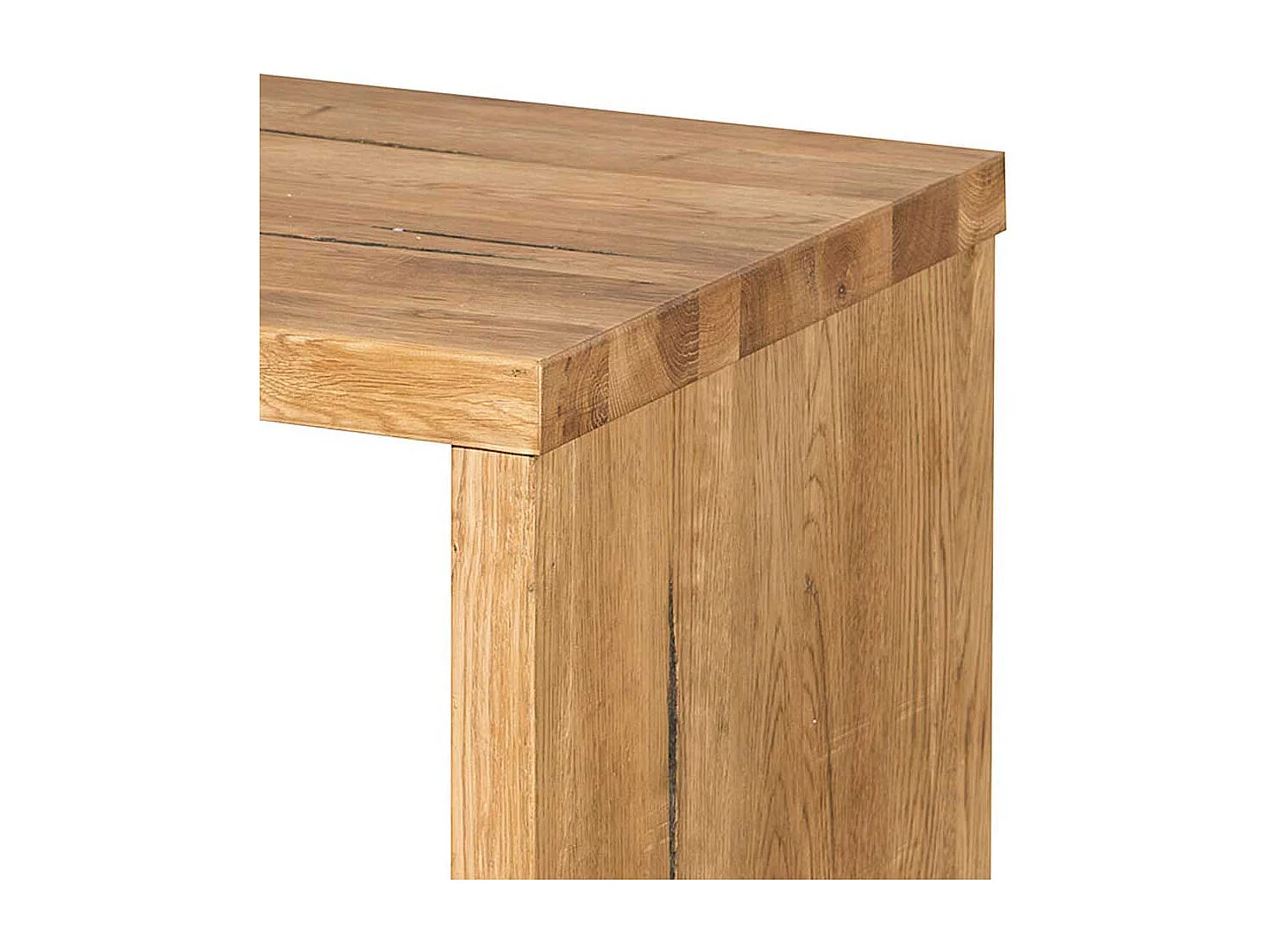 Nachttisch aus Eiche Massivholz 40 cm