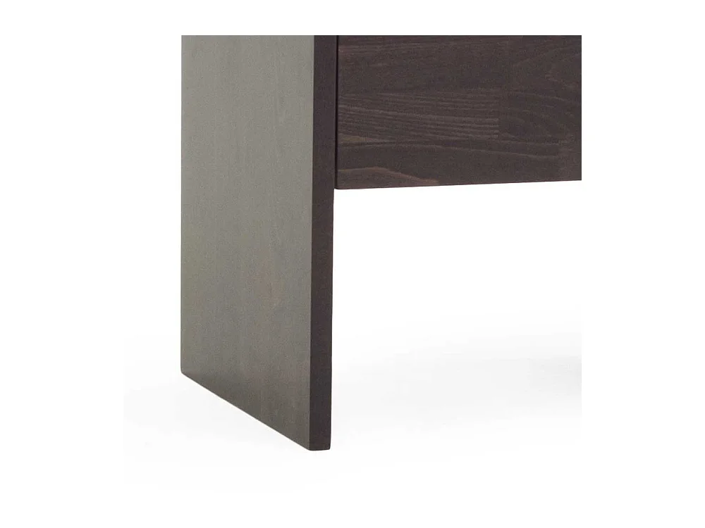 Nachtkommode in Wengefarben Buche Massivholz