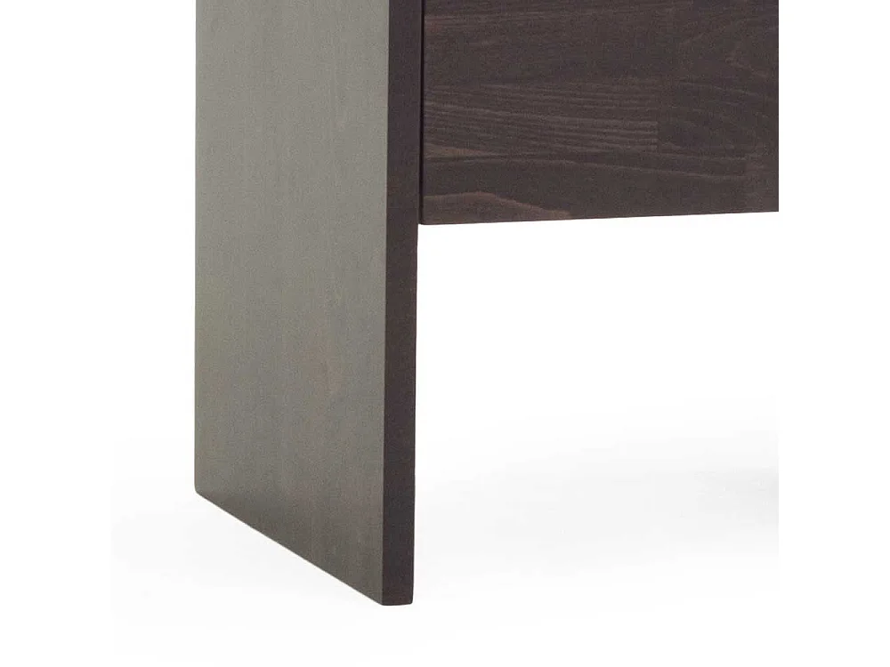 Nachtkommode in Wengefarben Buche Massivholz