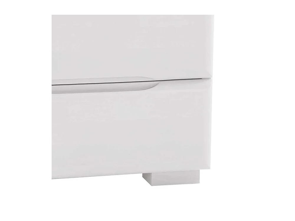 Nachtkonsole in Weiß Buche Massivholz