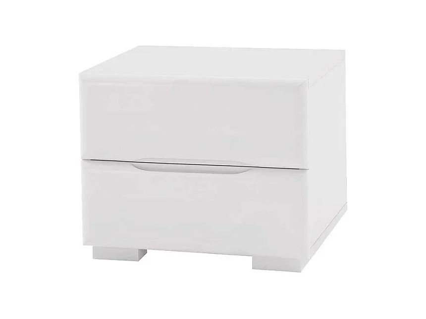 Nachtkonsole in Weiß Buche Massivholz