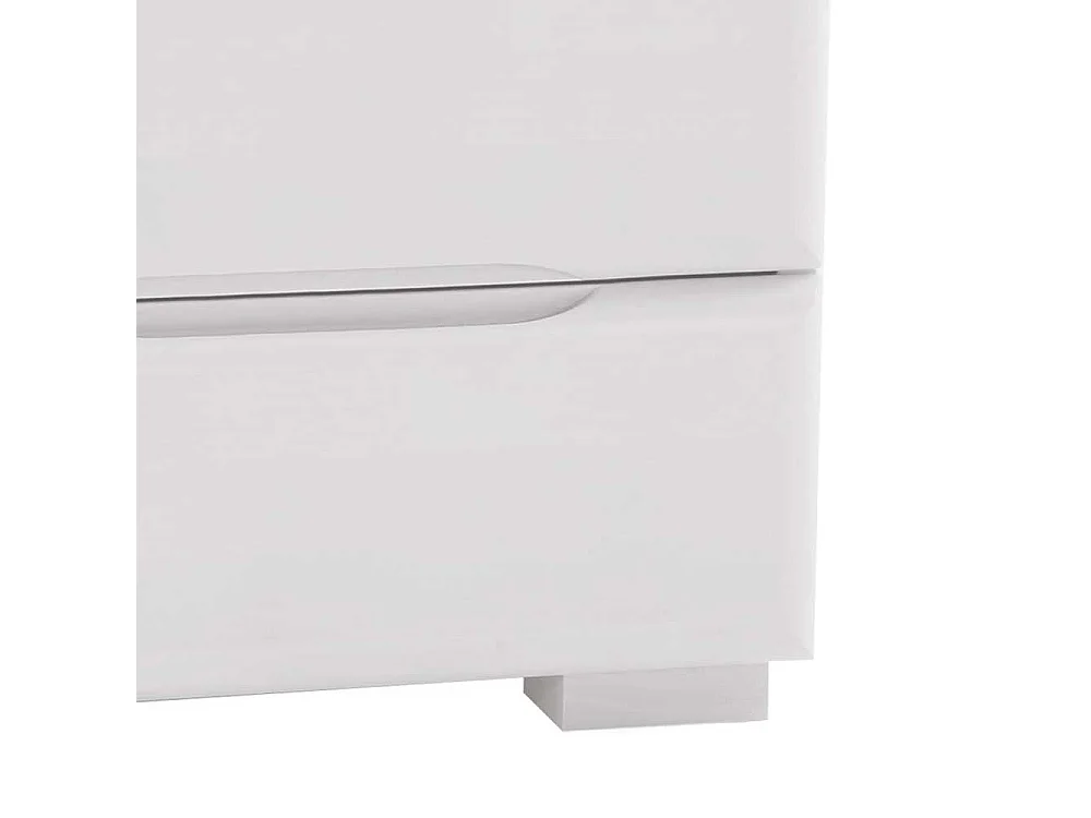 Nachtkonsole in Weiß Buche Massivholz