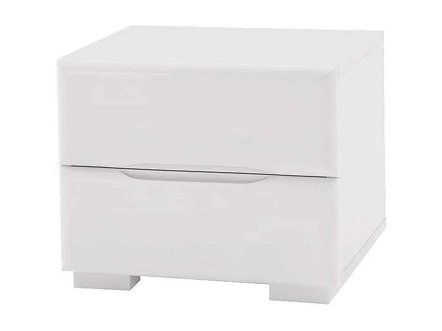 Nachtkonsole in Weiß Buche Massivholz