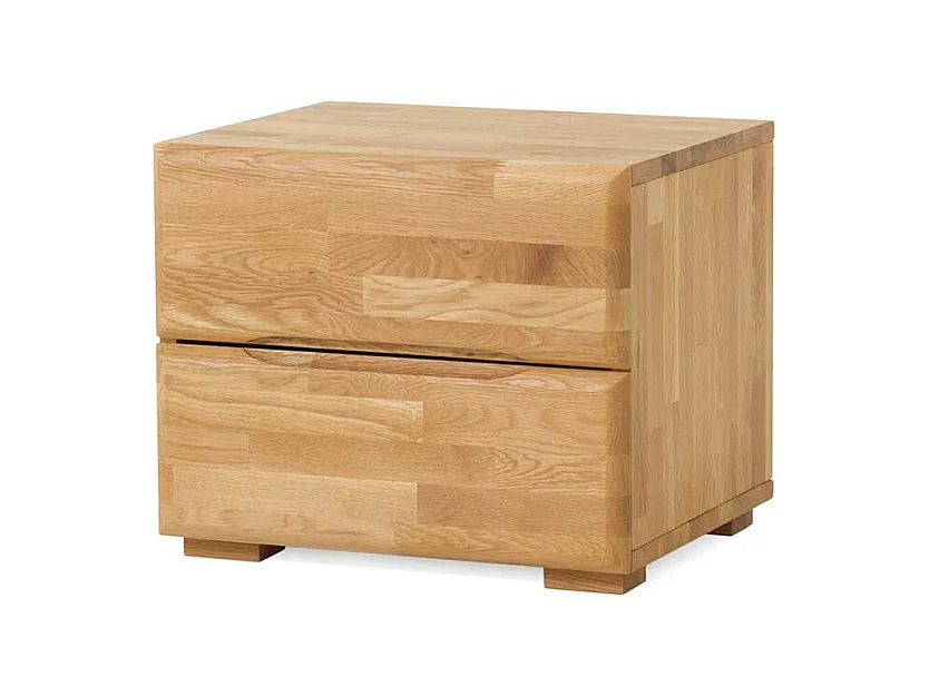 Nachtkonsole aus Wildeiche Massivholz Honigfarben geölt