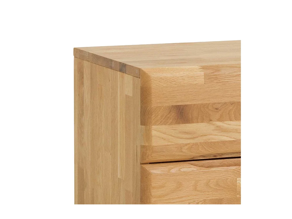 Nachtkonsole aus Wildeiche Massivholz Honigfarben geölt