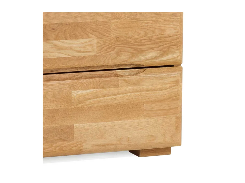 Nachtkonsole aus Wildeiche Massivholz Honigfarben geölt