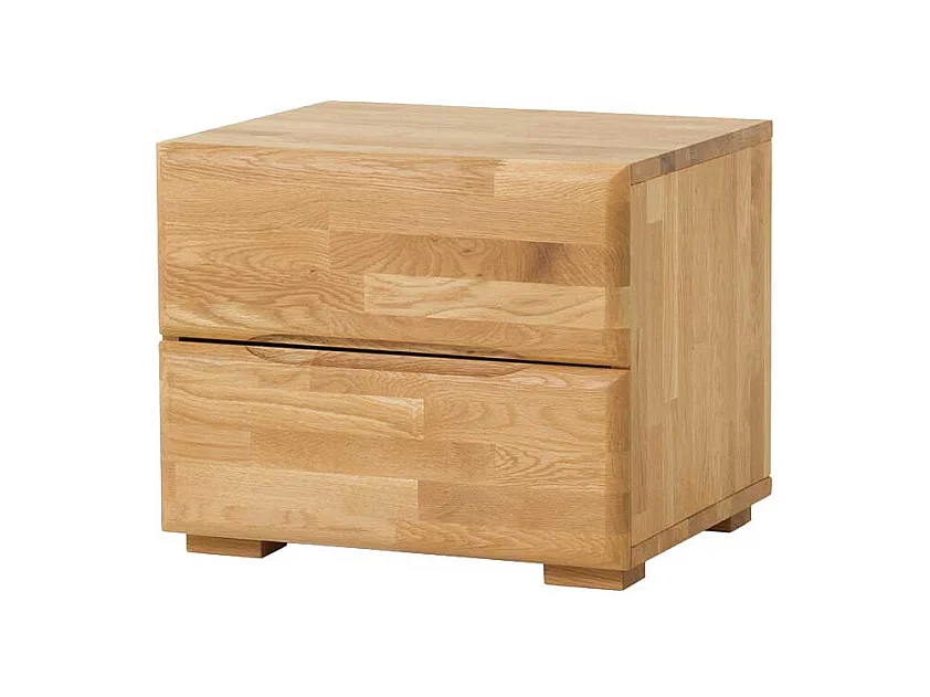 Nachtkonsole aus Wildeiche Massivholz Honigfarben geölt