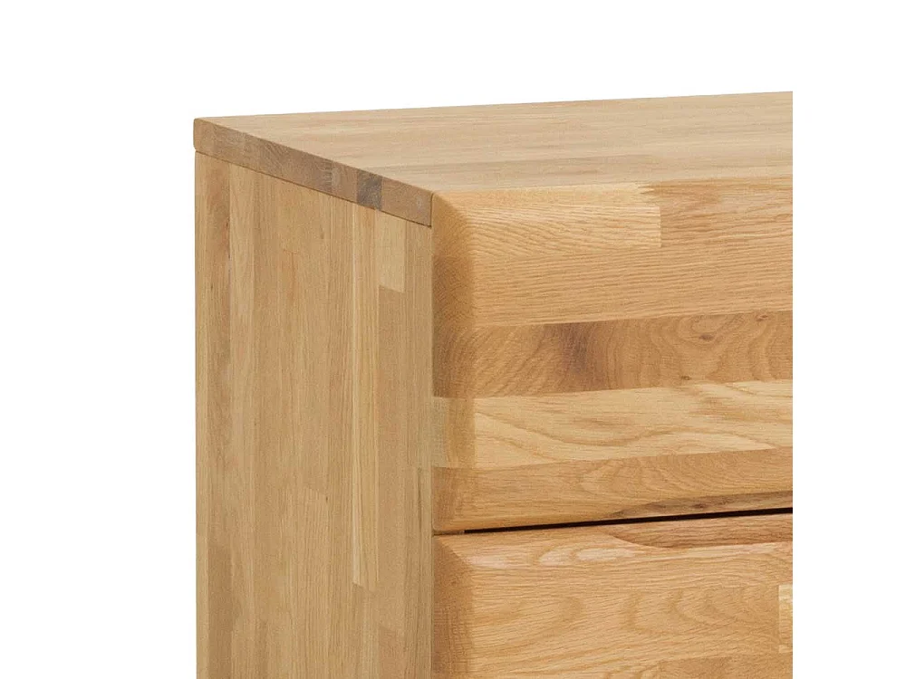 Nachtkonsole aus Wildeiche Massivholz Honigfarben geölt